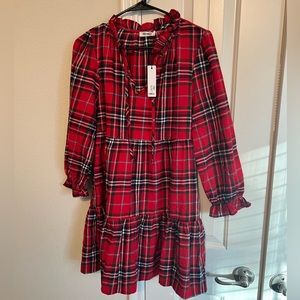 Red plaid Holiday Christmas Dress NWT - Size Small
